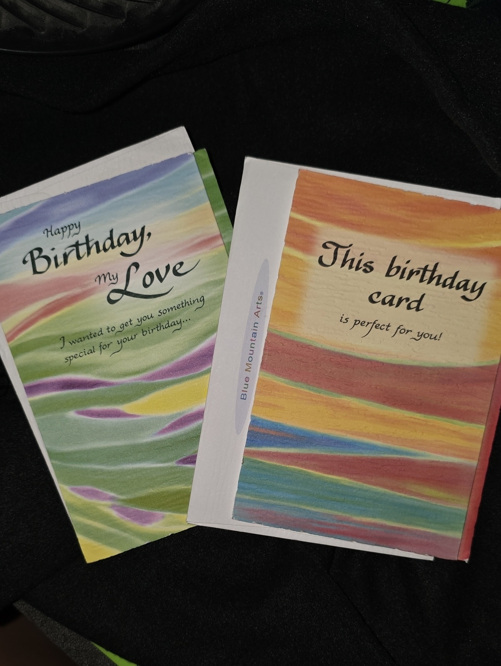 New Blue Mountain Arts "Occasion Gallerie" Birthday Cards - Set of 2
